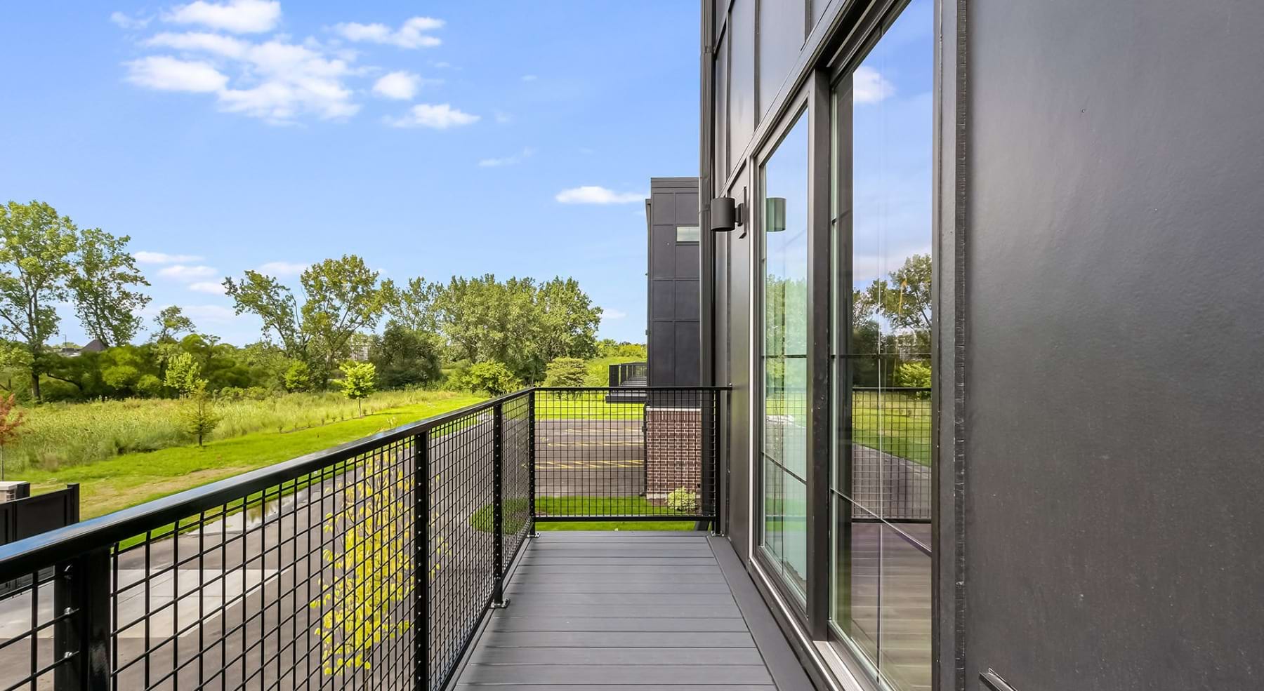 spacious private balcony